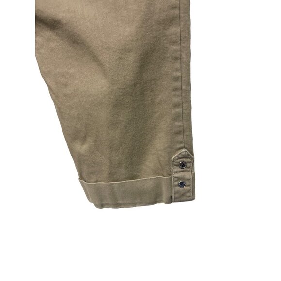 NYDJ Women's Tan Cropped Capris Rhinestone Detail Pants Size 10 - Picture 5 of 12